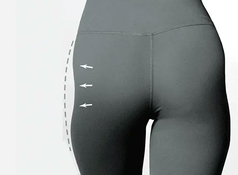 como rellenar los gluteos de los lados